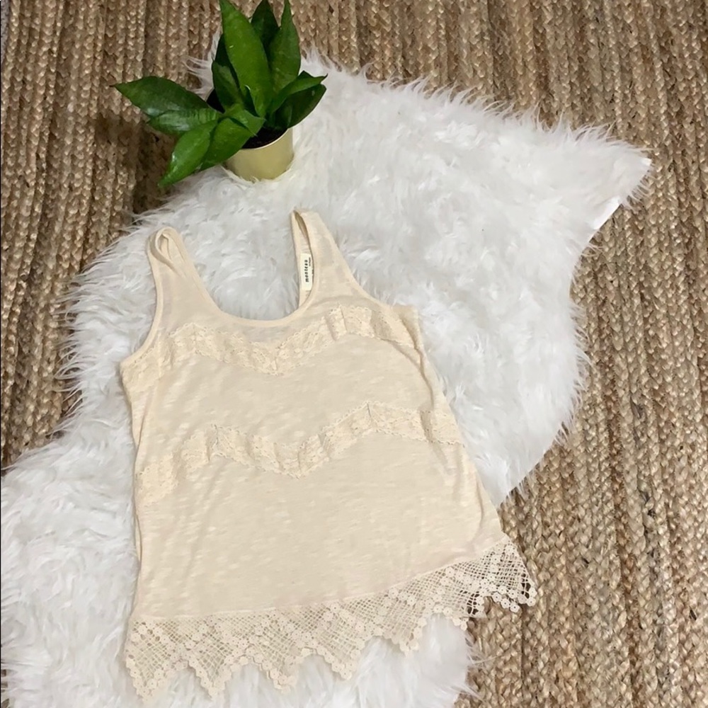 Fashion Tank with Crochet Accents
